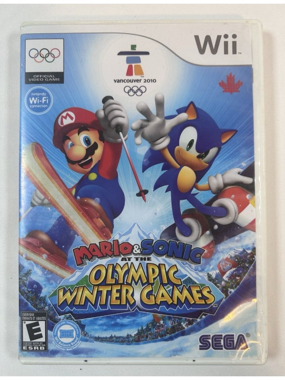 Mario & Sonic at the Olympic Winter Games Vancouver 2010 Nintendo Wii Complete